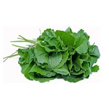 Fresh Vallari leaves neatly bunched on a wooden background – traditional South Indian greens